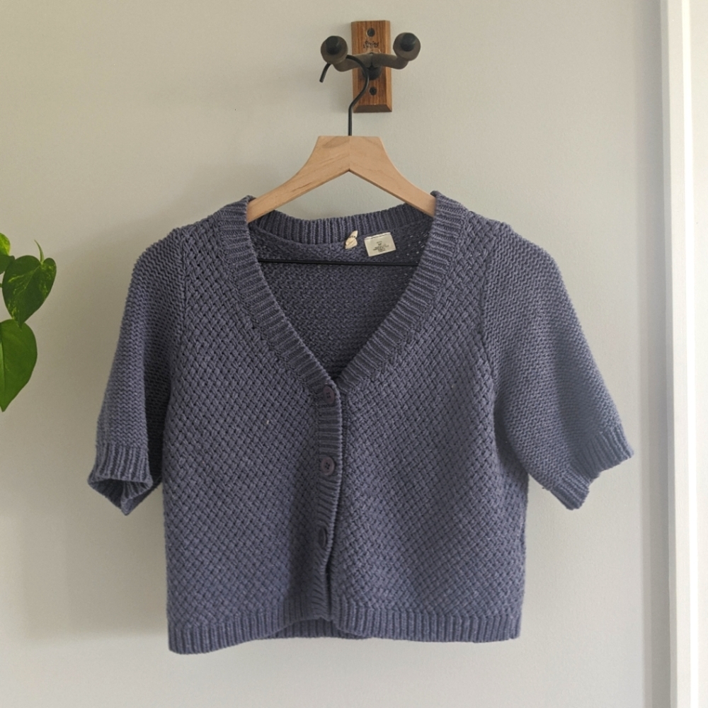 Anthropologie Knit Cropped Top